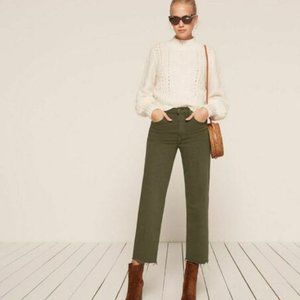 REFORMATION Stretch Flood Pants 24